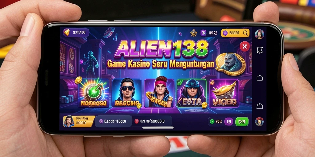 Screenshot gameplay ALIEN138 menampilkan pengalaman Kasino yang memukau.