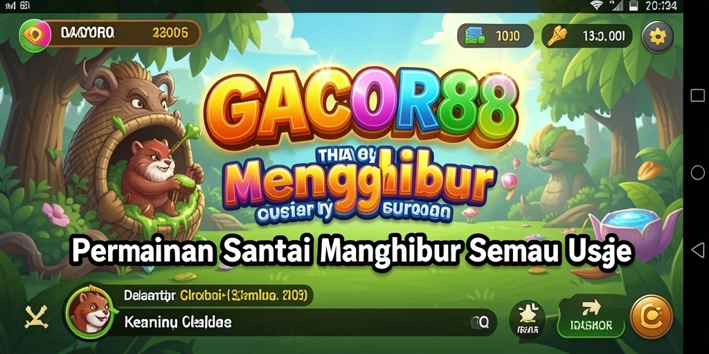 Tampilan gameplay menarik dari GACOR88 yang menyenangkan.