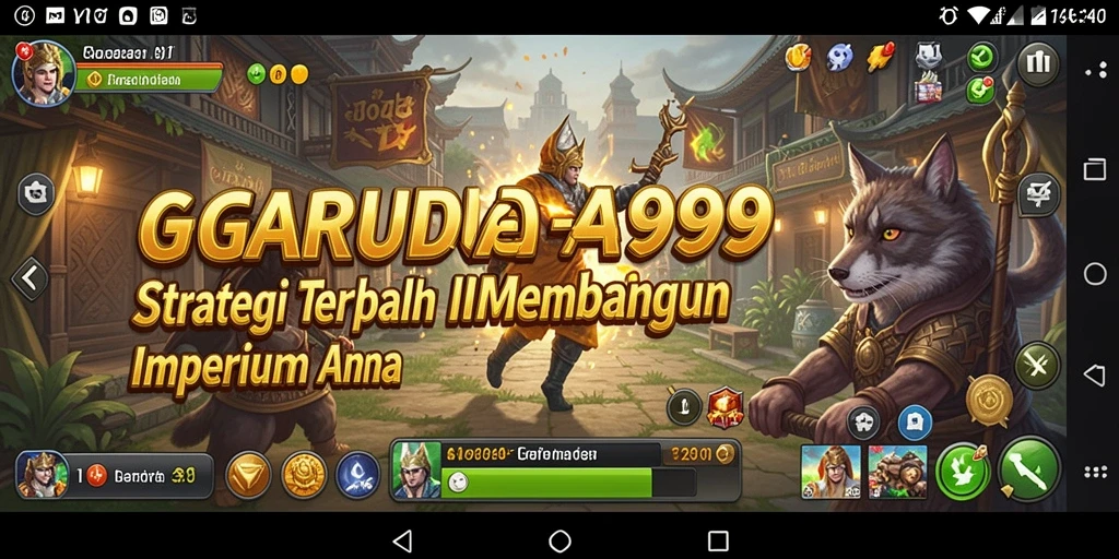 Tangkapan layar menampilkan aksi strategis dalam membangun dan bertempur.