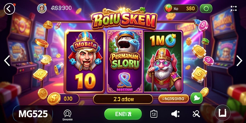Tampilan gameplay MG525 yang menarik dan penuh warna.
