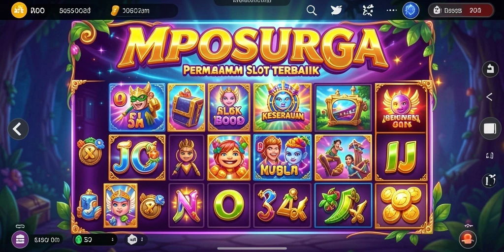 Tangkapan layar gameplay MPOSURGA yang menampilkan slot yang mengasyikkan.